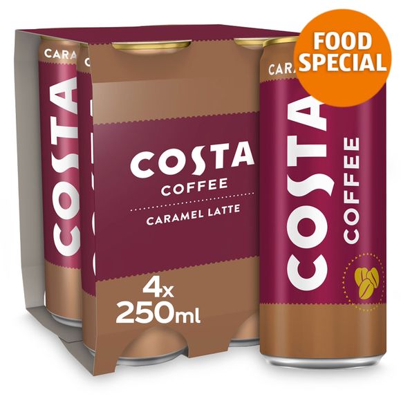 Costa Coffee Caramel Latte 4x250ml